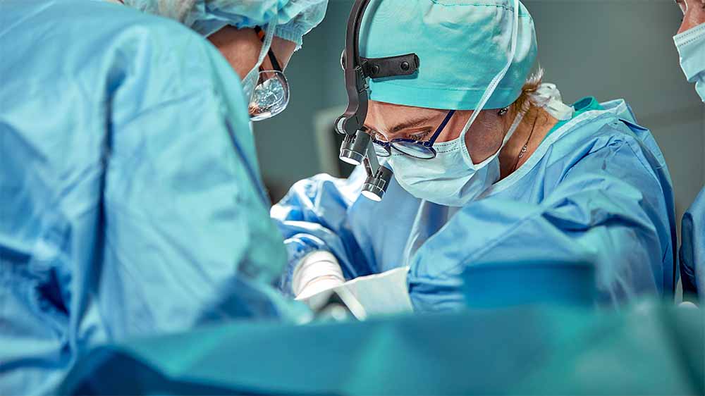 surgeons in an operating theater
